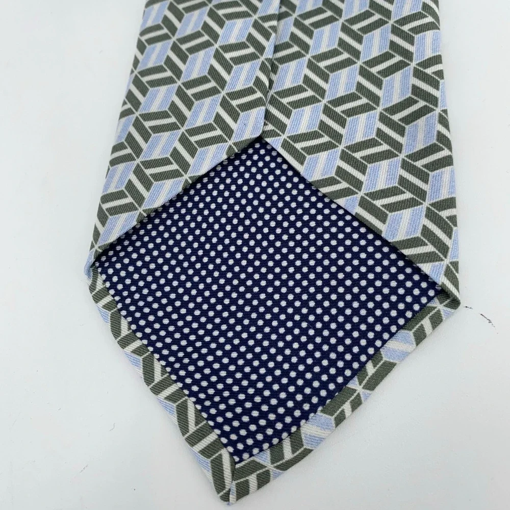 Eton Tie Mens One Size Multi Patterned Silk Classic‎ Luxury Necktie Italy Made